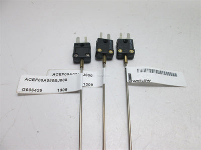 New Lot of 3 Watlow G606425 1309 Thermocouples J type