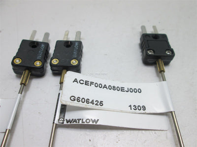 New Lot of 3 Watlow G606425 1309 Thermocouples J type