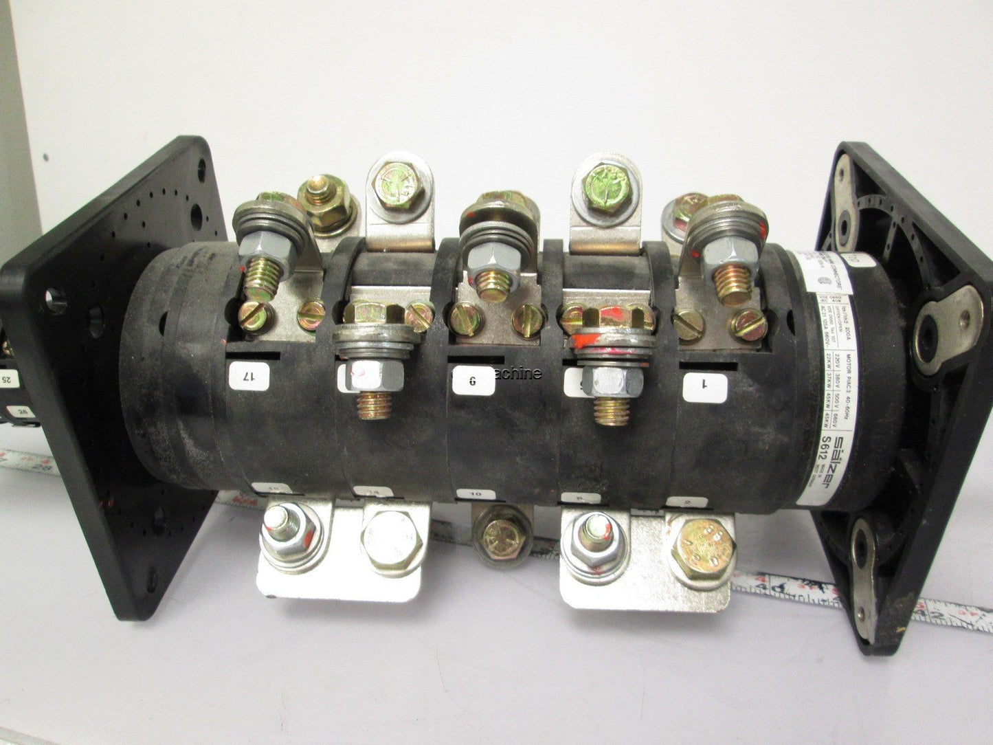 Used Salzer S612 Rotary Cam Switch 690V 60A 20 Pole w/ Auxiliary Contacts