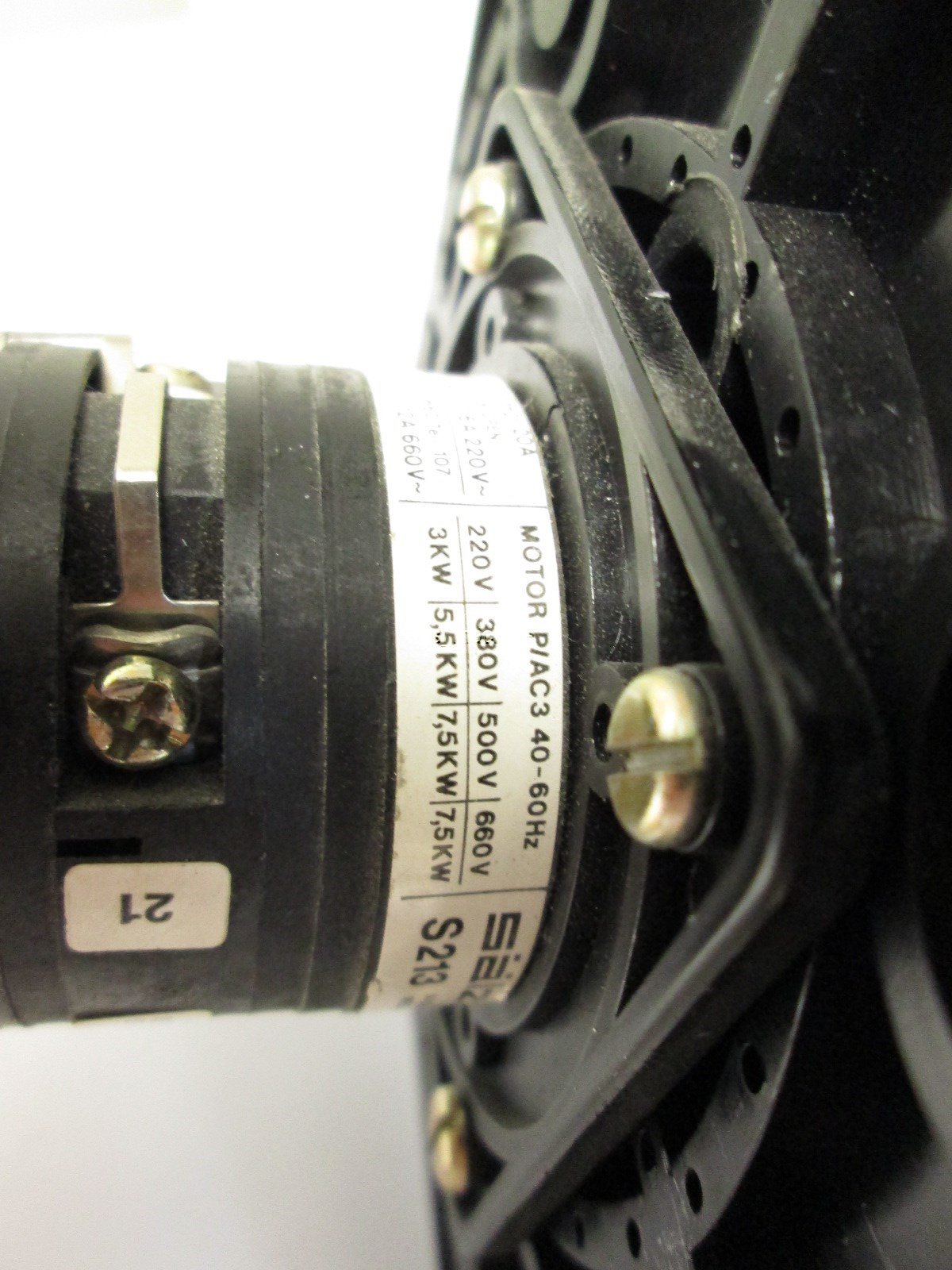 Used Salzer S612 Rotary Cam Switch 690V 60A 20 Pole w/ Auxiliary Contacts