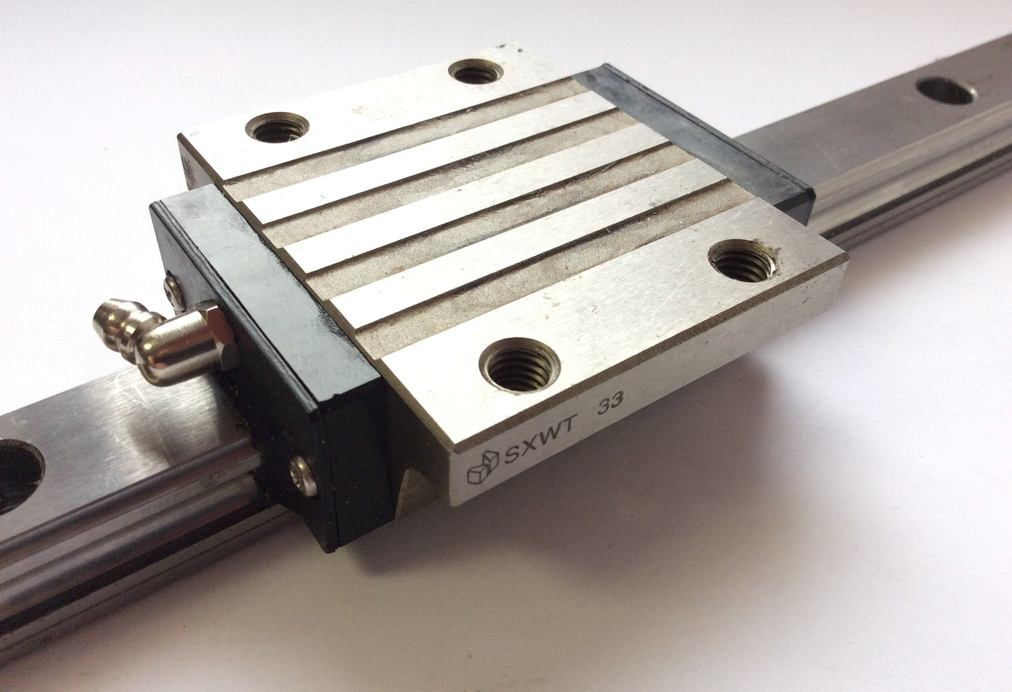 Used MiSUMi SXWT 33 Heavy Load Linear Rail with Carriage, Wide Block, 23mm x 17.5"L