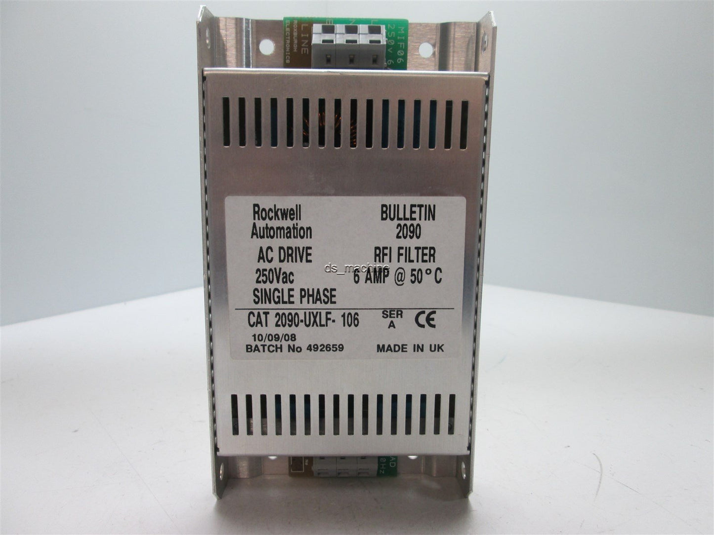 Used Rockwell Automation Bulletin 2090 AC Drive 250VAC Single Phase RFI Filter