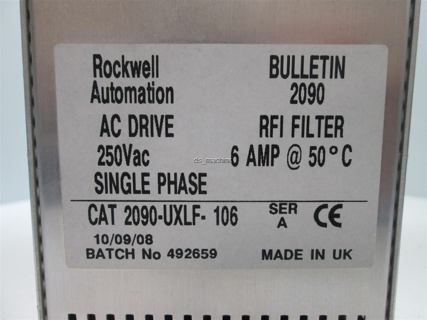 Used Rockwell Automation Bulletin 2090 AC Drive 250VAC Single Phase RFI Filter