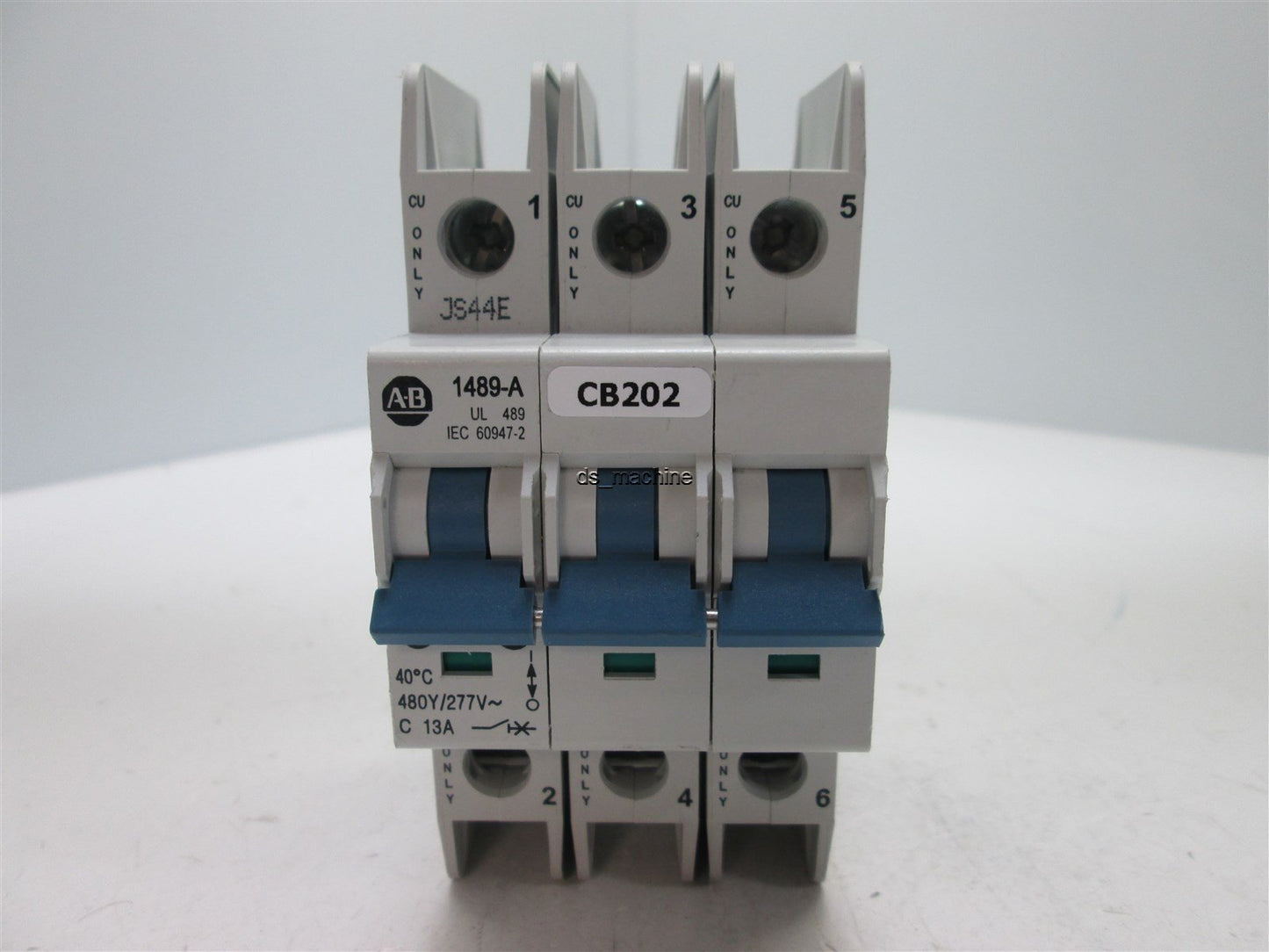 Used Allen Bradley 1489-A3C130 3-Pole Circuit Breaker 480/277V