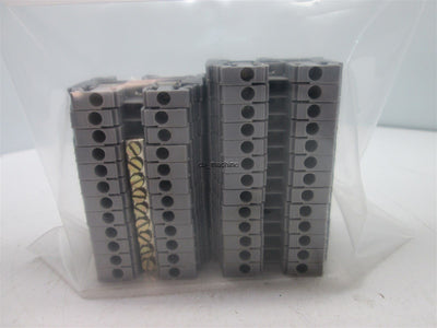 New Lot of 25 Entrelec MA2.5/5 600V 25A 12-24 AWG Terminal Block