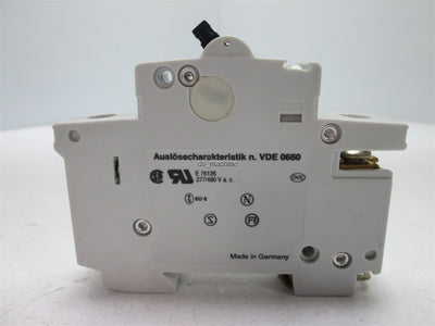 Used ABB S 271 K1.6A Single Pole Circuit Breaker 1.6A, 277/480VAC