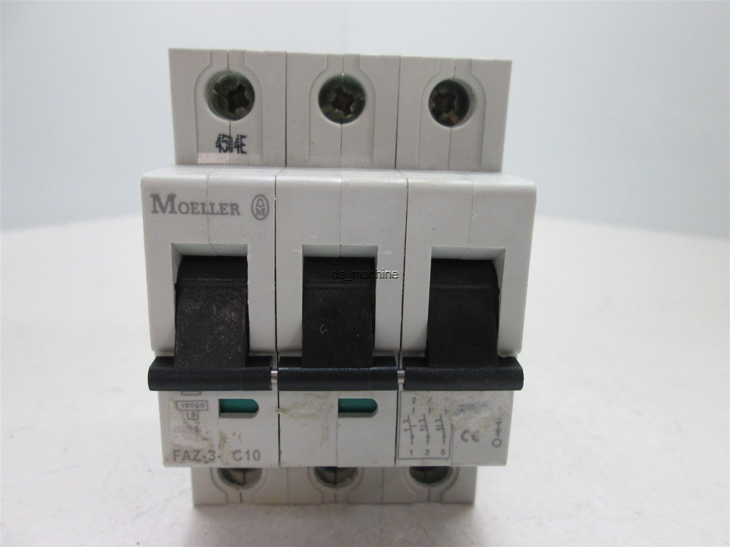 Used Moeller FAZ-3 C10 3 Pole 10 Amp Circuit Breaker 230/400V 240/415V