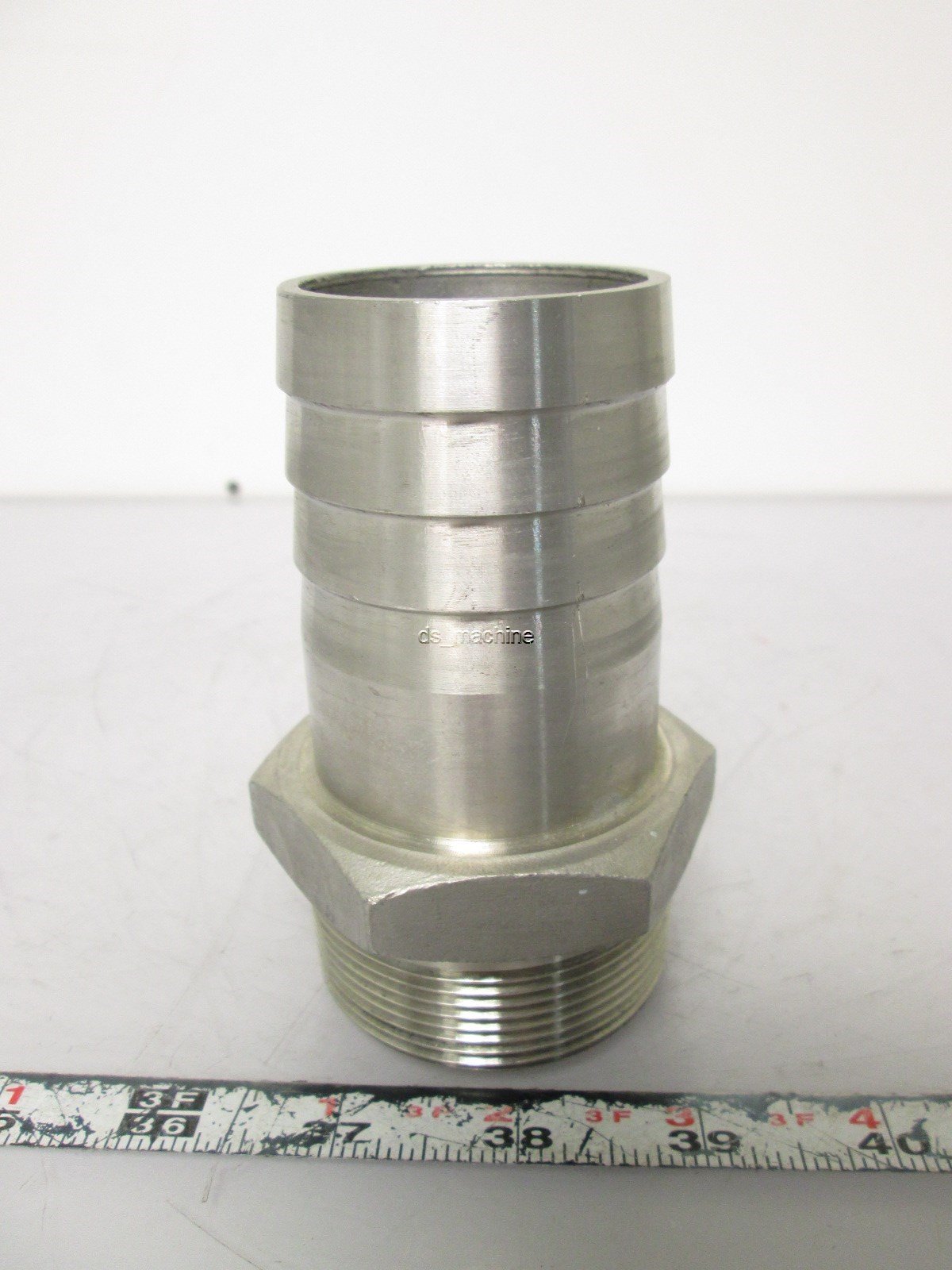 Used 2" NPT to 2" Hose Adapter 316 Stainless Steel