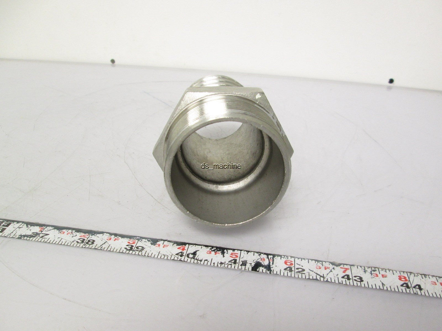 Used 2" NPT to 2" Hose Adapter 316 Stainless Steel