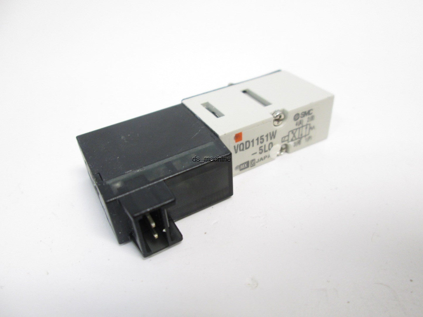 Used SMC VQD1151W-5LO Solenoid Valve, 4-Port Direct Poppet, 24VDC, w/ Hardware