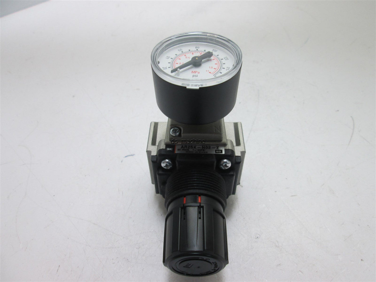 Used SMC AR25K-N02-Z Regulator 7-125PSI  w/ Backflow Function w/ Gauge