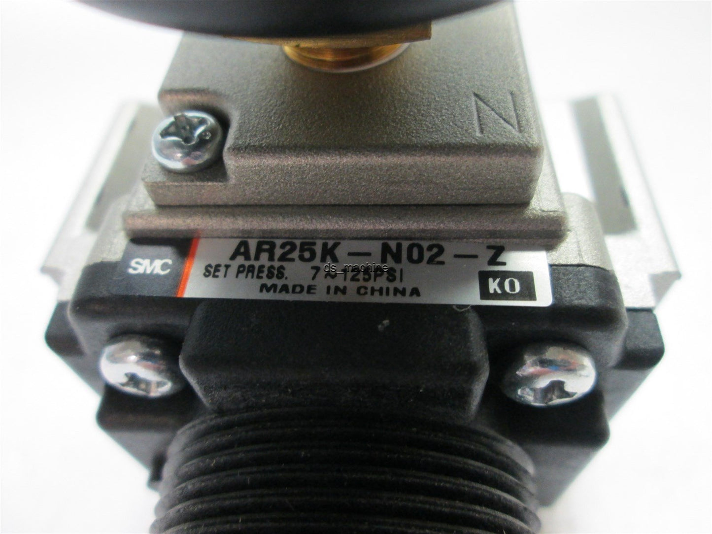 Used SMC AR25K-N02-Z Regulator 7-125PSI  w/ Backflow Function w/ Gauge