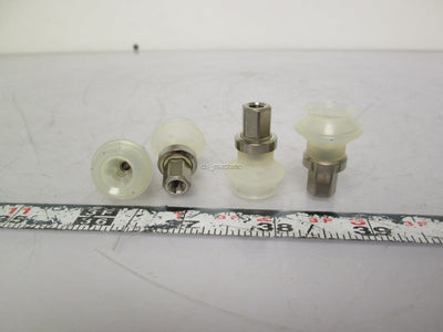 New Lot of 4 New SMC ZPT13BS-B5 Vacuum Bellows 13mm Pad M5x0.8mm Thread Silicon
