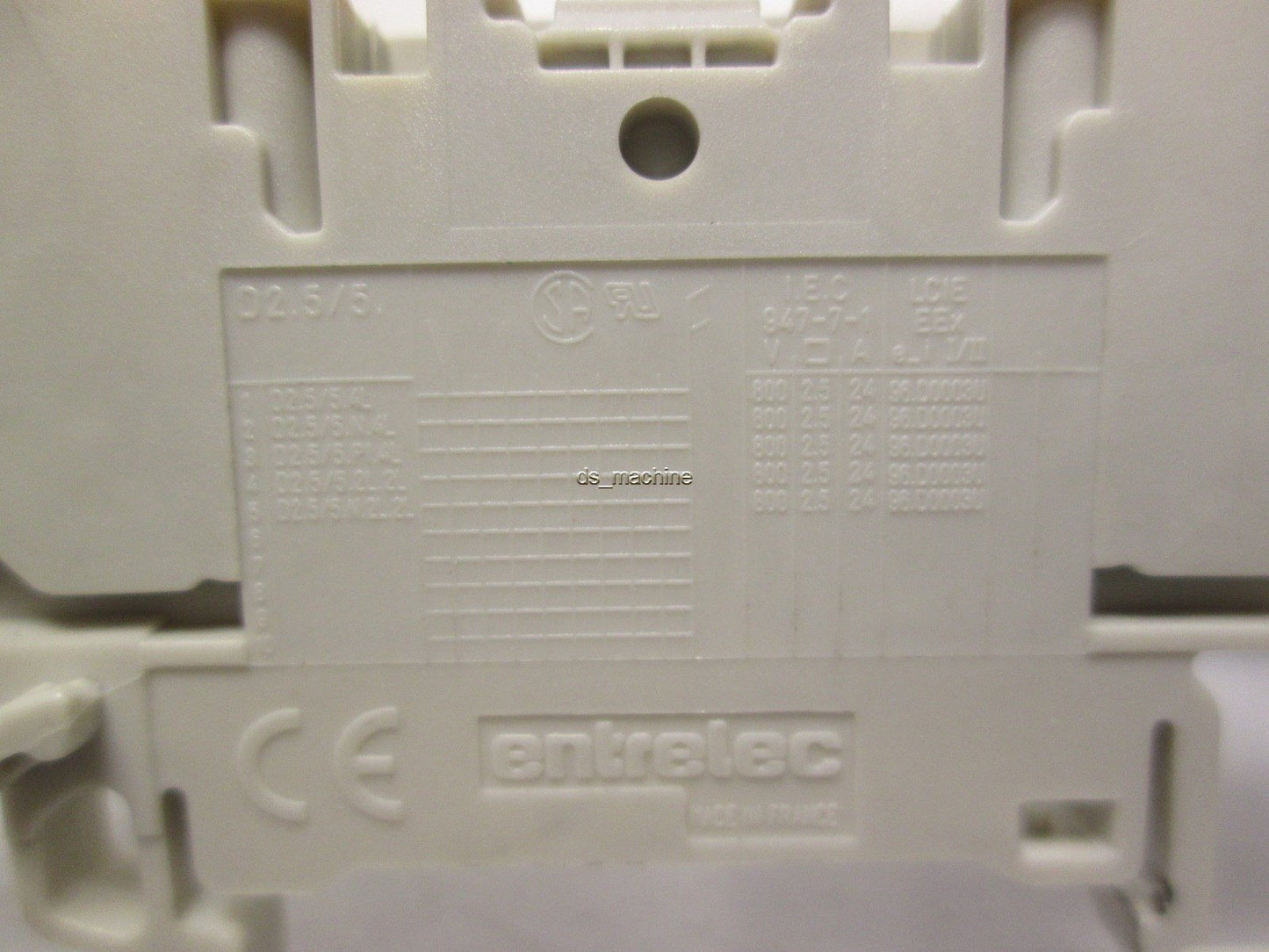 Used Lot of 25 Entrelec D2.5/5.4L Spring Clamp Terminal Blocks w/ 14 End Barriers