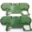 Used Lot of 13 Entrelec D2.5/5.P.4L Grounding Spring Clamp Terminal Blocks w/ Jumpers