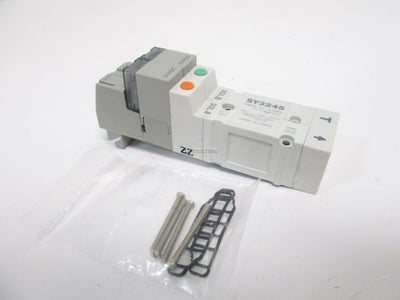 New SMC SY3245-5 Pneumatic Solenoid Valve, Dual Body, 5-Port, 2-Pos Double, 24V