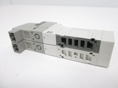 New SMC SY3245-5 Pneumatic Solenoid Valve, Dual Body, 5-Port, 2-Pos Double, 24V