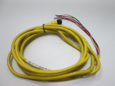Used Allen-Bradley 889R-F6ECA-5 AC Mirco Style Cordset, 10', 22AWG, 6-Pin