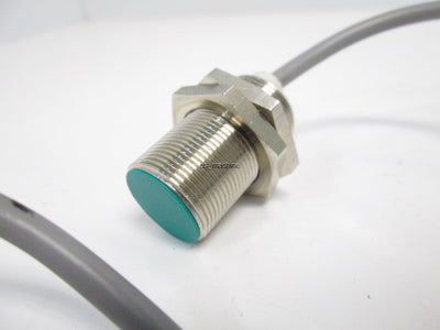 Used Baumer IFRM 18P1701 Inductive Proximity Sensor, 10-50VDC, 8mm Range, 18mm Thread