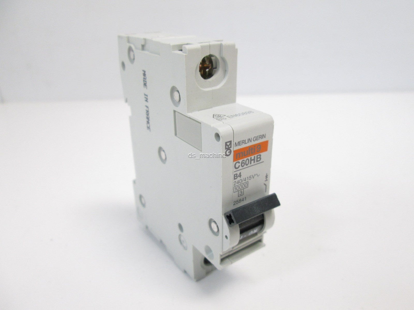 Used Merlin Gerin C60HBB4 Multi9 Circuit Breaker, 1 Pole, 4 Amp, 240/415V
