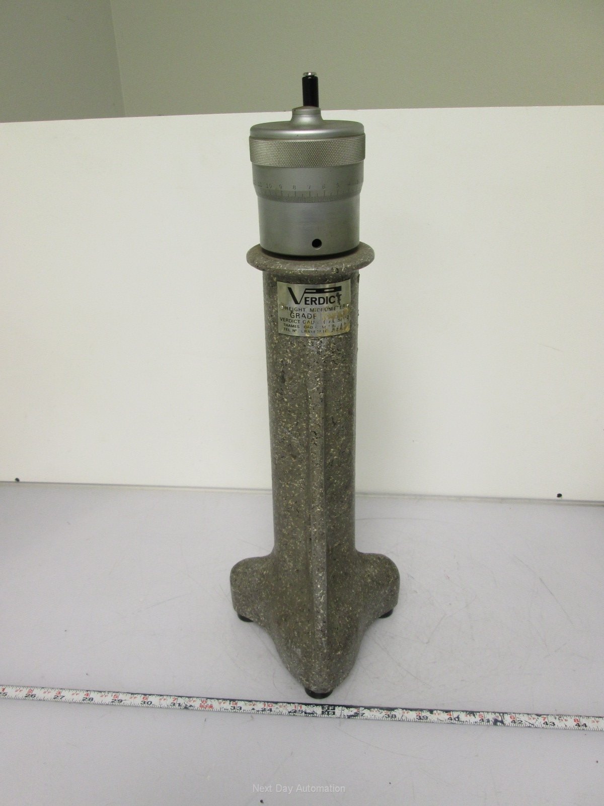 Used Verdict Height Micrometer Gauge 12" Range Lab Grade Imperial
