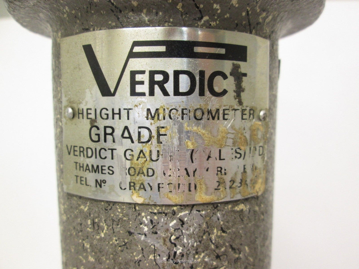 Used Verdict Height Micrometer Gauge 12" Range Lab Grade Imperial