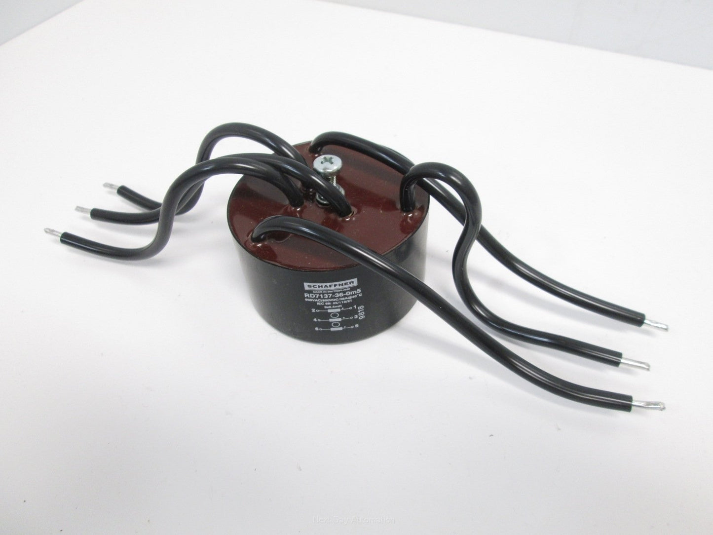 Used Schaffner RD7137-36-0m5 Current Compensated Choke, 600VAC/850VDC, 36A