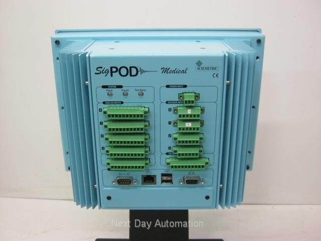 Used Sciemetric sigPOD 1804 Process Monitor, 8 Digital I/O, 4 Analog In, 4 Encoder In