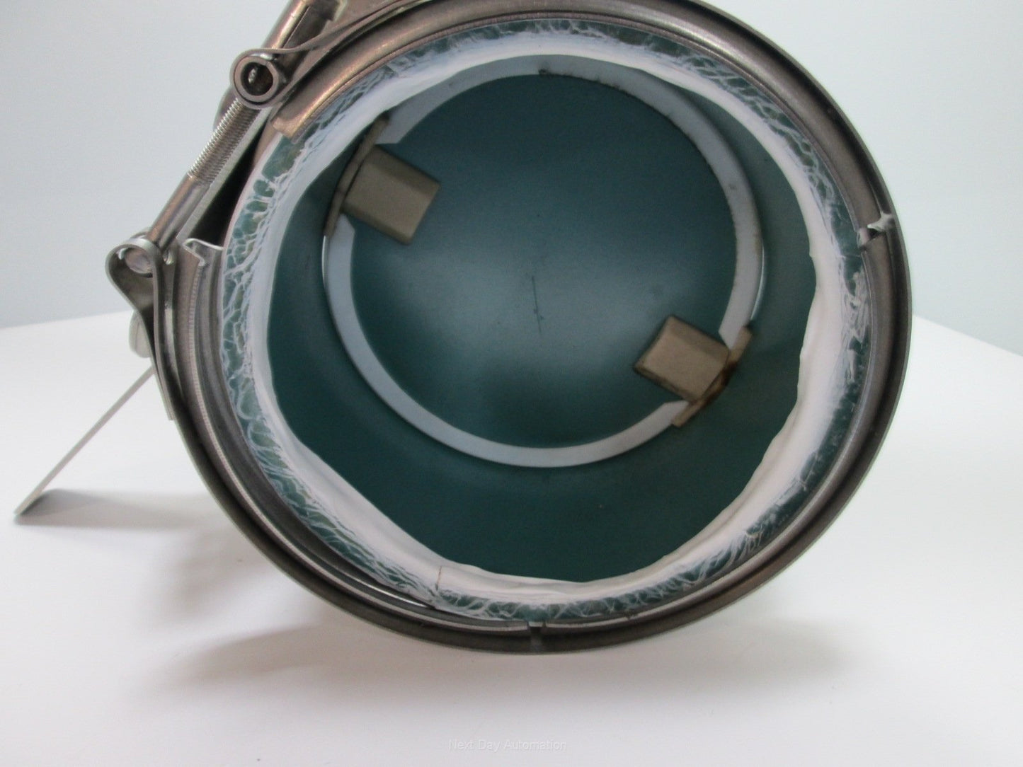 Used 6" x 9" Stainless Pipe With Coating and Damper, With Fab-Tech PSP Clamp