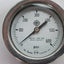 Used McDaniel Controls 0-600psi Gauge 1/4"NPT, Bronze Tube, Brass Socket