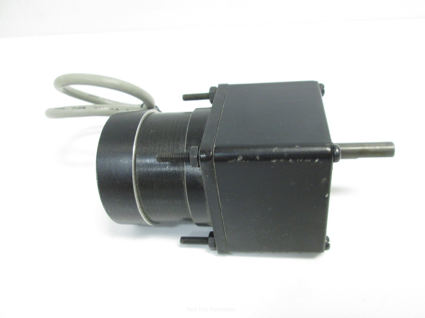 Used Longford 111-048 Stepper Motor / Gear Box, 24VDC 0.3A, 30:1 Ratio, 8mm Shaft OD