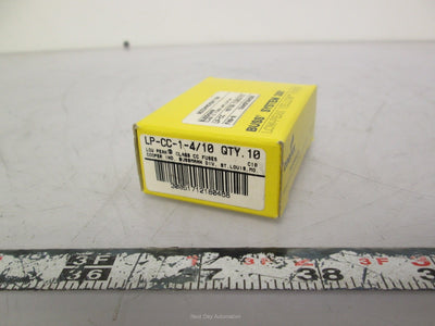 New Box of 10 New Bussmann LP-CC-1-4/10 Low Peak Time Delay Fuses 1.4A 600VAC/300VDC