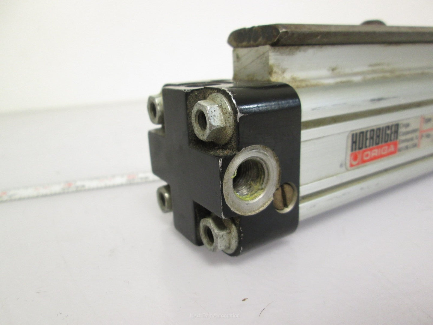 Used Hoerbiger 25-2021/PGX12-BM Rodless Cylinder Slide Table 25mm 12" Stroke 120PSI