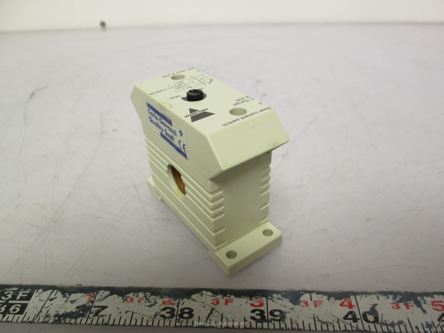 Used Carlo Gavazzi EISNNOA20A Over Current Switch 2-20A Range 40VDC 100mA Contacts