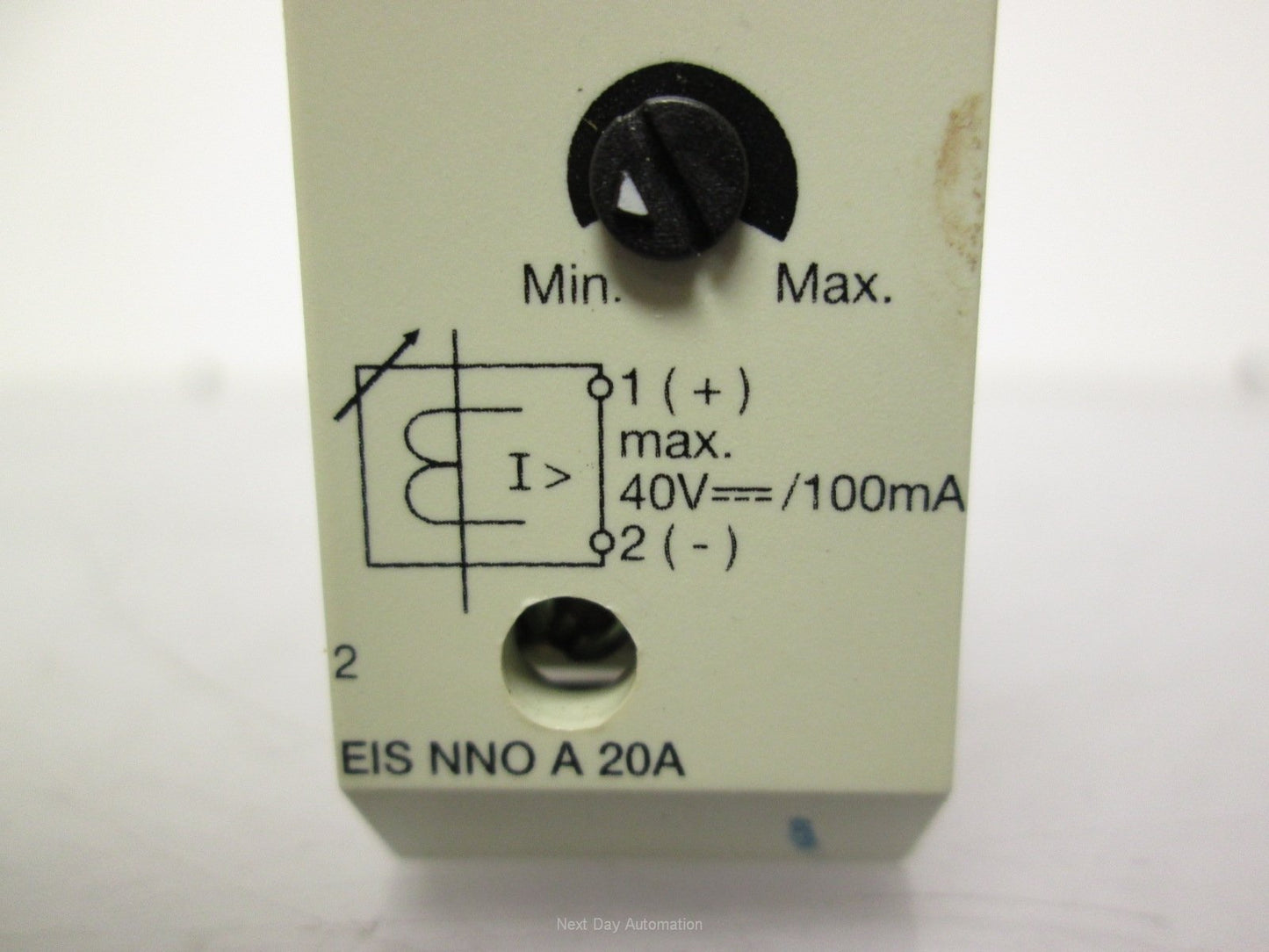 Used Carlo Gavazzi EISNNOA20A Over Current Switch 2-20A Range 40VDC 100mA Contacts