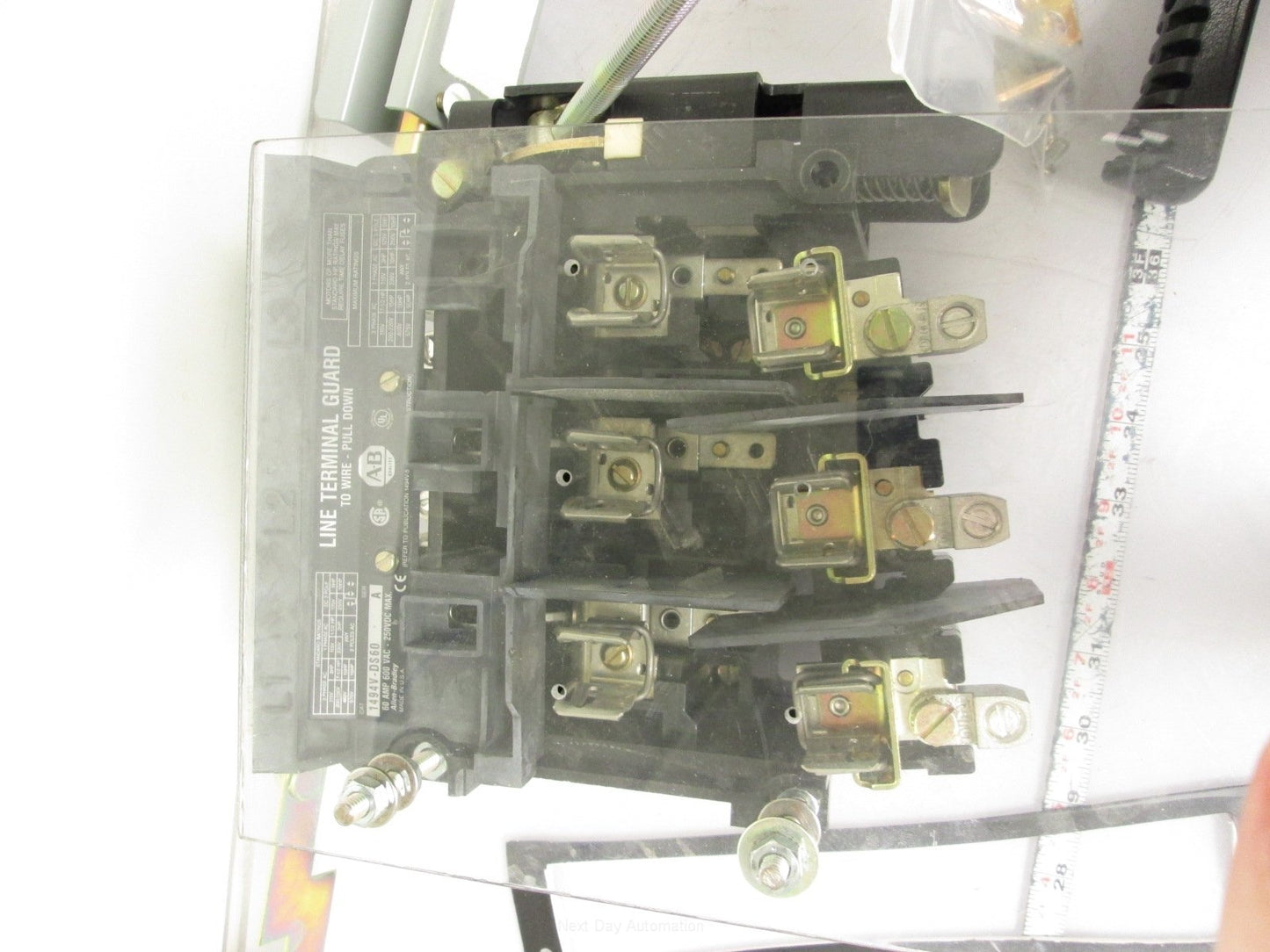 Used Allen Bradley 1494V-DS60 Ser A Fused Disconnect 600VAC 60A w/ Enclosure Latch