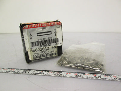New Pack of 100 New Brighton-Best 241085 Steel Dowel Pins 1/8" x 3/8" Length