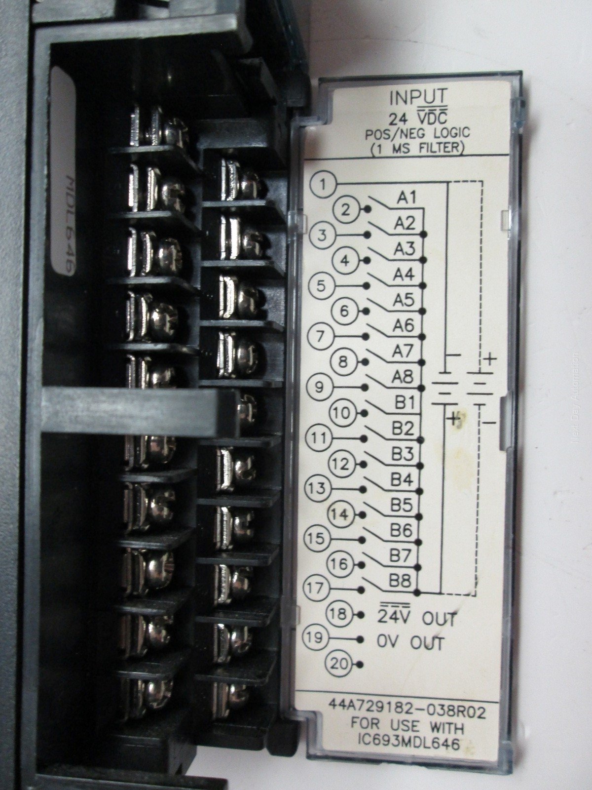 Used GE Fanuc IC693MDL646C Series 90-30 Input Module 24VDC 16PT Pos/Neg Fast
