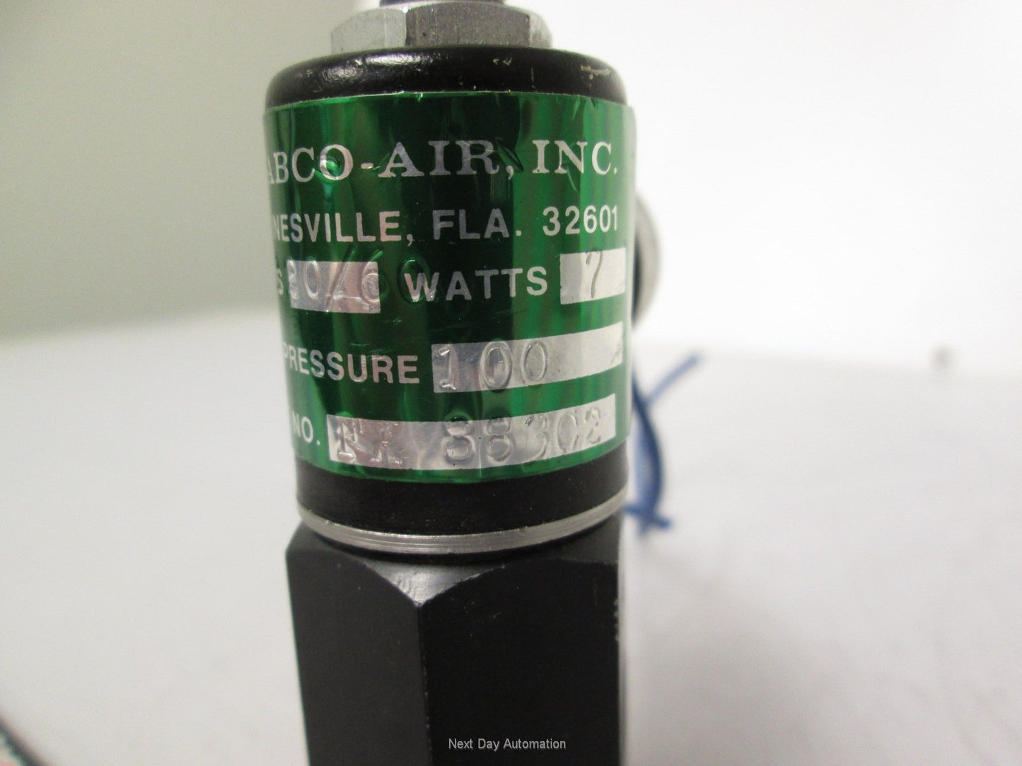 Used Fabco-Air FX-88-3C Pneumatic Solenoid Valve 120VAC 7W 100PSI 1/8" NPT