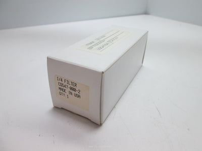 New MSC Industrial CQ547-000-2 Miniature Air Filter 1/4" NPT Ports 20 Micron