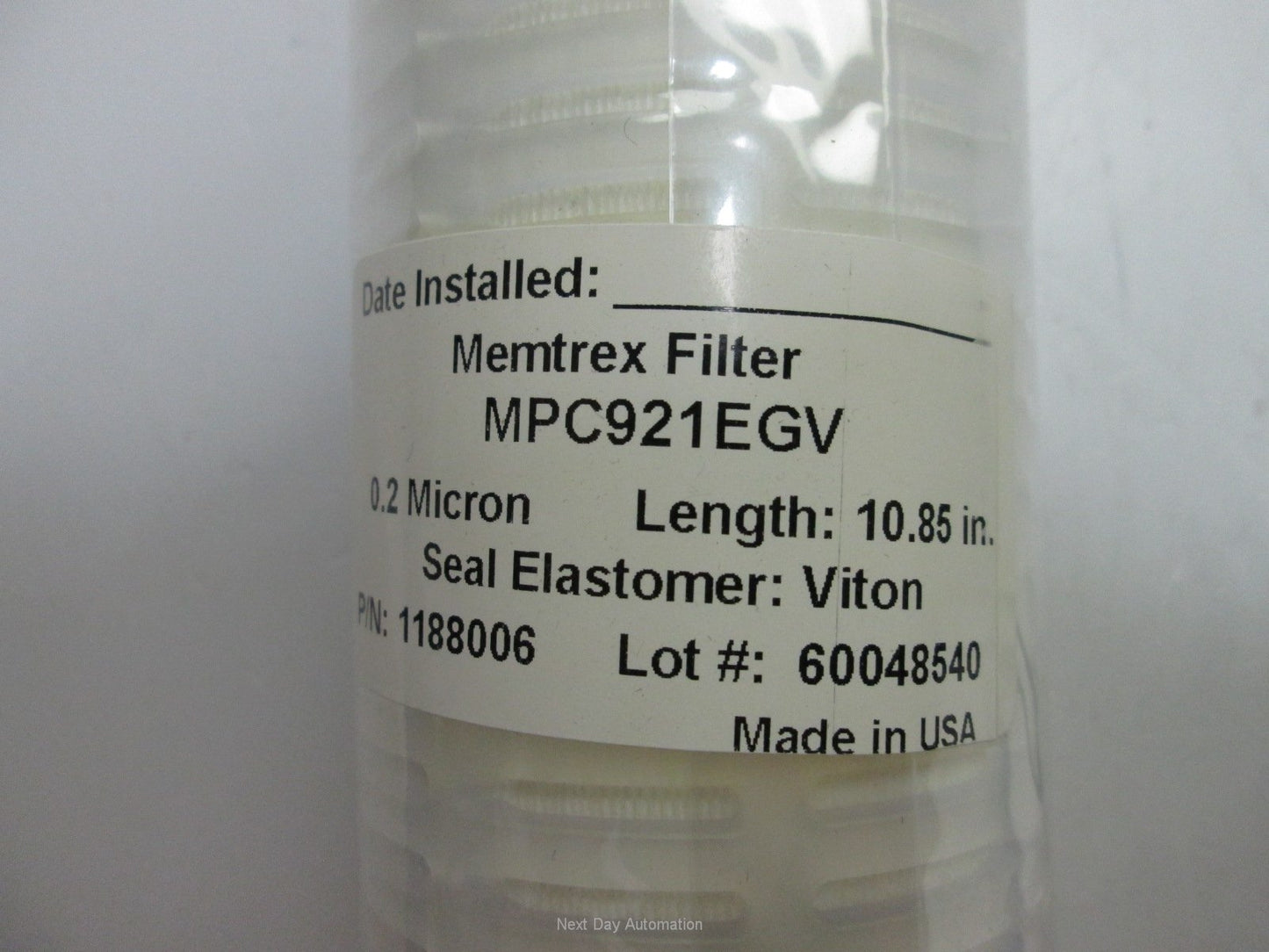 New *New* General Electric MPC921EGV Cartridge Filter, 0.2 Micron Rating