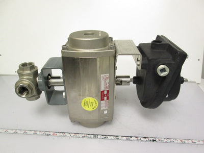 New Air Torque 25SR5 Spring Return Actuator w/Durco Snap Switch 2 SPDT Switches