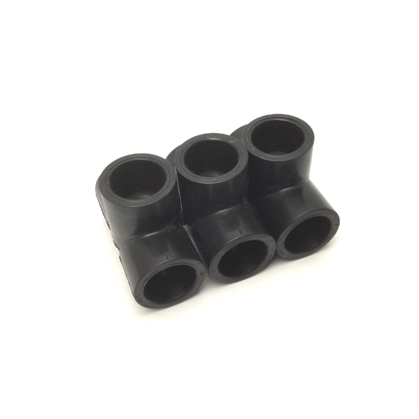New Lot Of 3 Nibco Chemical Resistant Polypropylene 1" Socket Tee Schedule 80 Black
