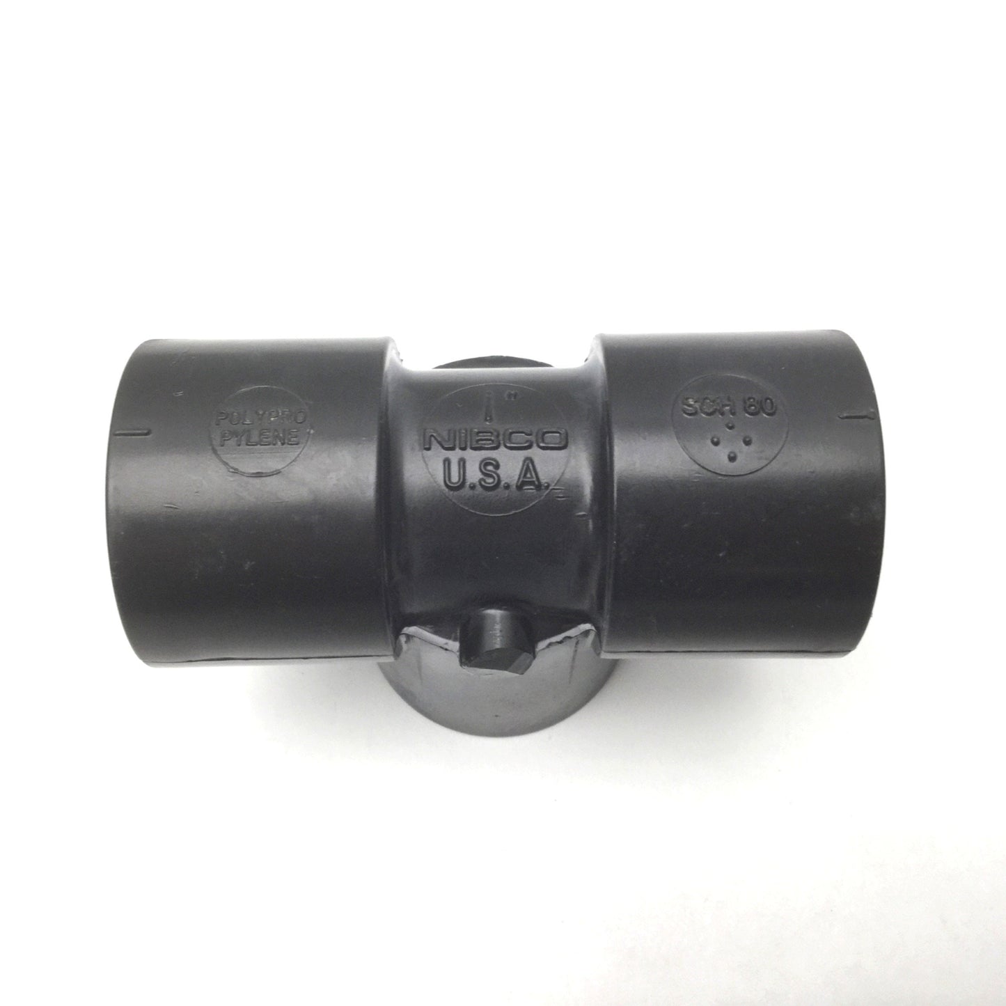 New Lot Of 3 Nibco Chemical Resistant Polypropylene 1" Socket Tee Schedule 80 Black