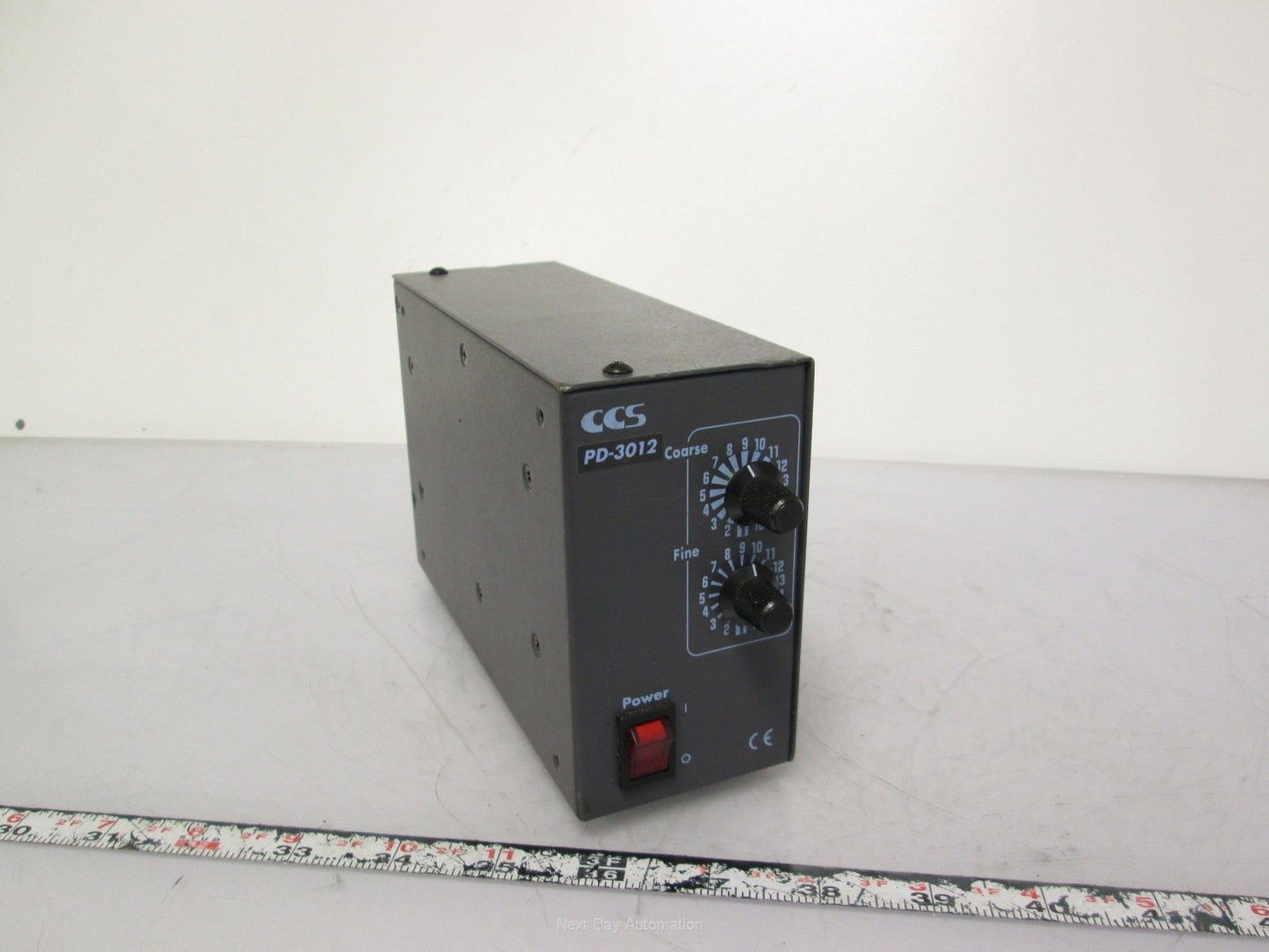 Used CCS PD-3012 Light Controller 100-240VAC 50/60Hz to 12VDC 28W Coarse and Fine