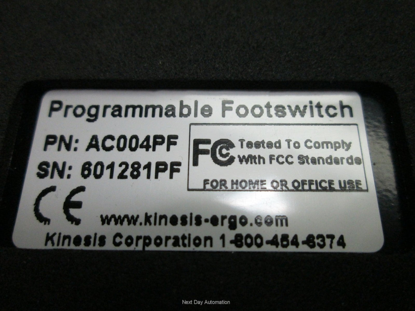 New Kinesis AC004PF Savant Programmable Foot Switch, Three Action Buttons, PS/2