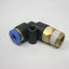 New Lot of 25 New Pneumatic Push-In Fitting: 4mm Tubing, 90° Elbow, 1/8NPT Thread