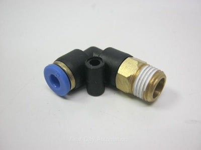 New Lot of 25 New Pneumatic Push-In Fitting: 4mm Tubing, 90° Elbow, 1/8NPT Thread