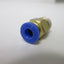 New Lot of 25 New Pneumatic Push-In Fitting: 4mm Tubing, Straight, 1/8NPT Thread