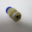 New Lot of 25 New Pneumatic Push-In Fitting: 4mm Tubing, Straight, 1/8NPT Thread